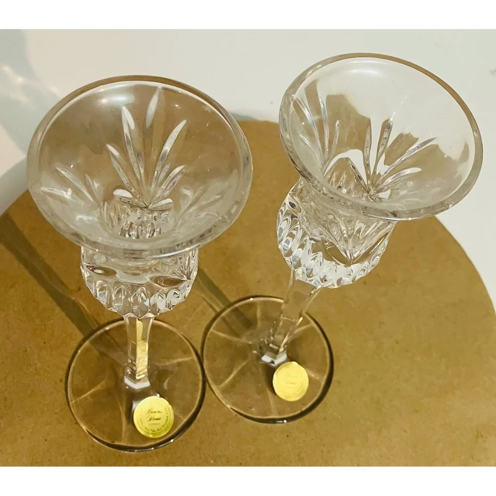 Princess House Candlestick Holders Clear cryExcellent Crystal Heritage Set